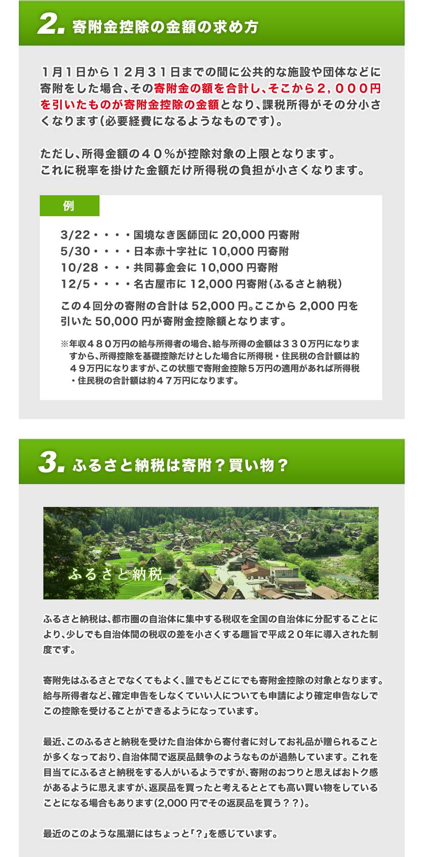 寄付金控除